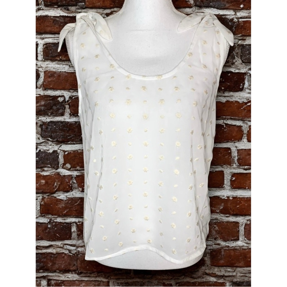 NWT‎ Lucy Paris Embroidered Floral Tie Tank Top Women Medium